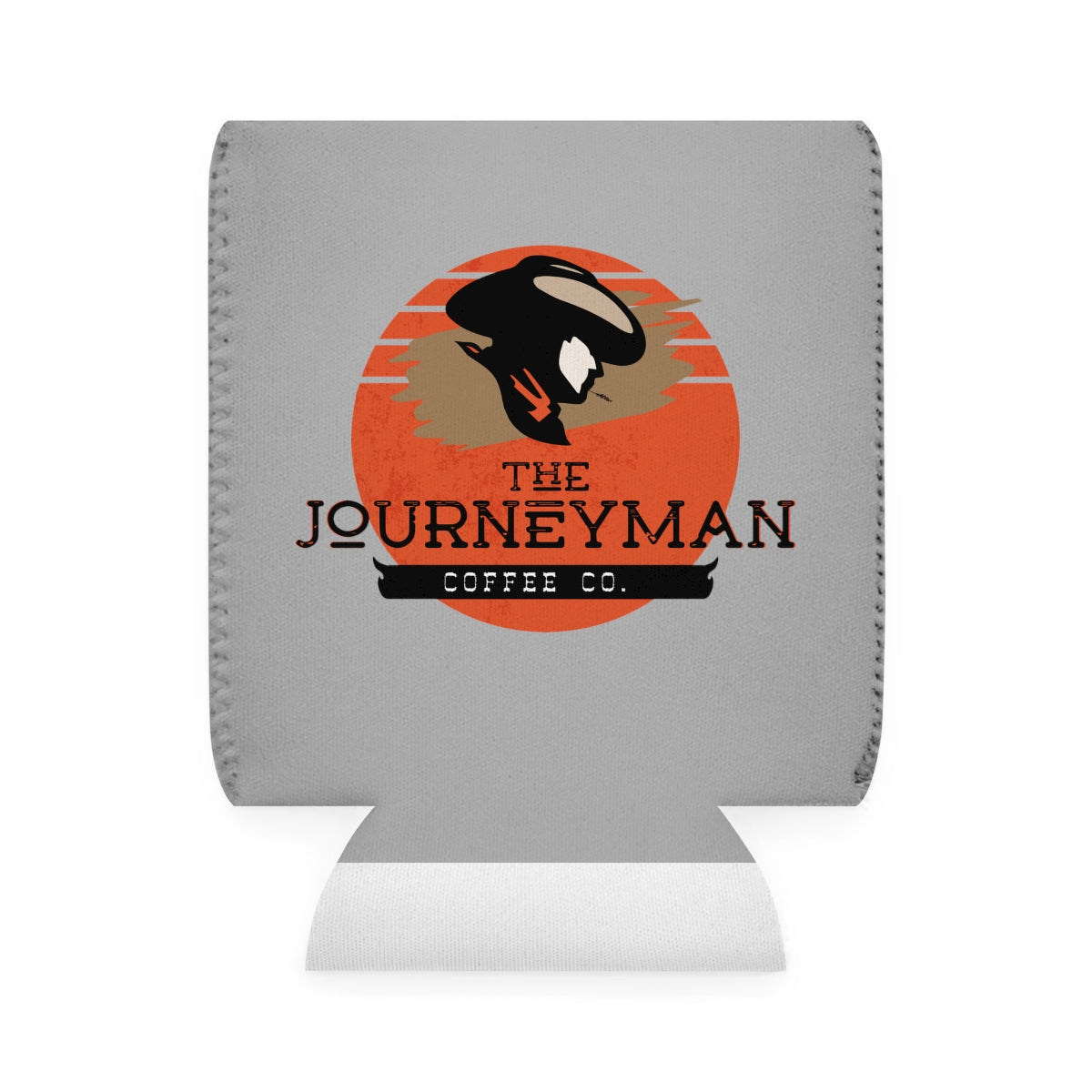 The Journeyman Logo Can Cooler