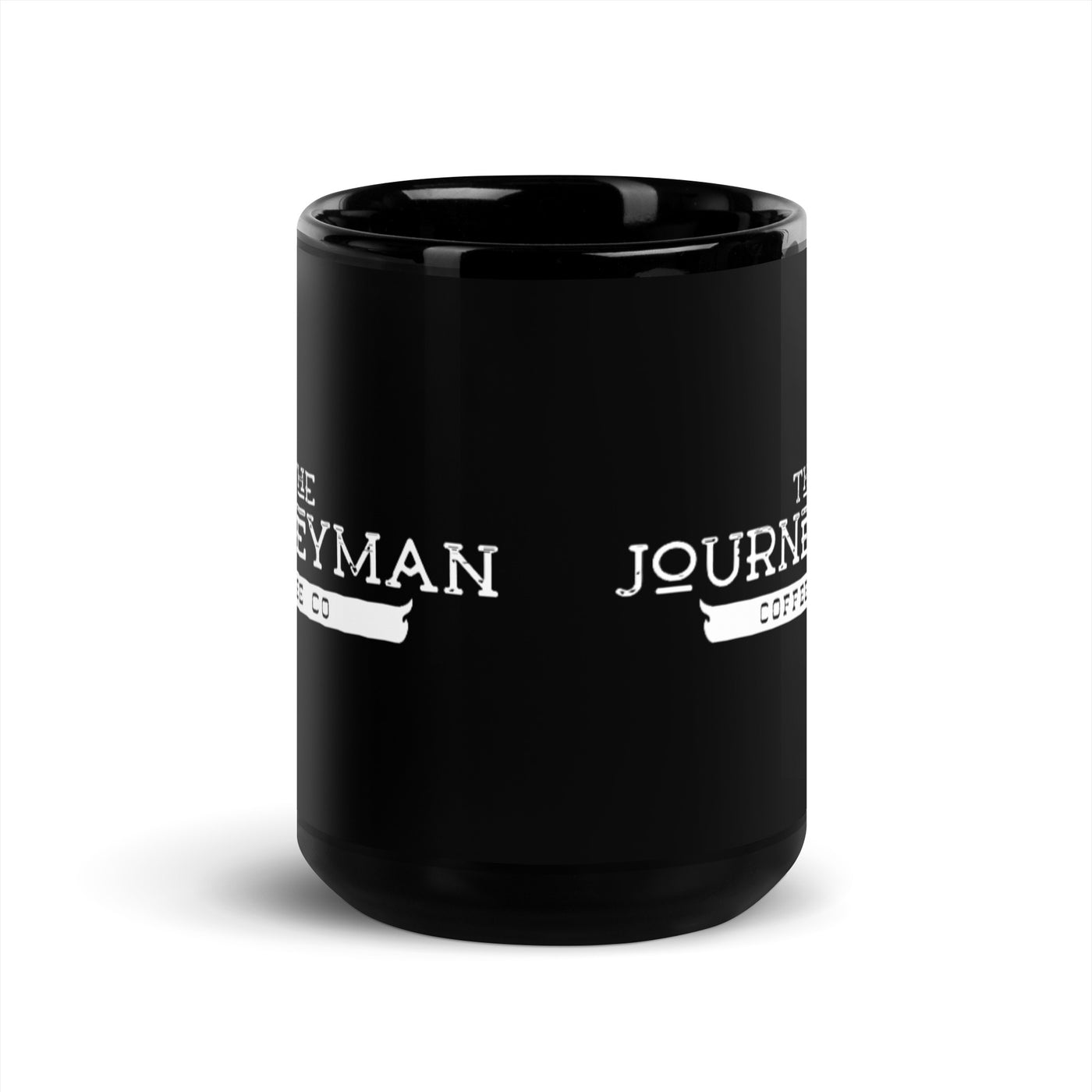 The Journeyman Vintage Black Coffee Mug 15oz