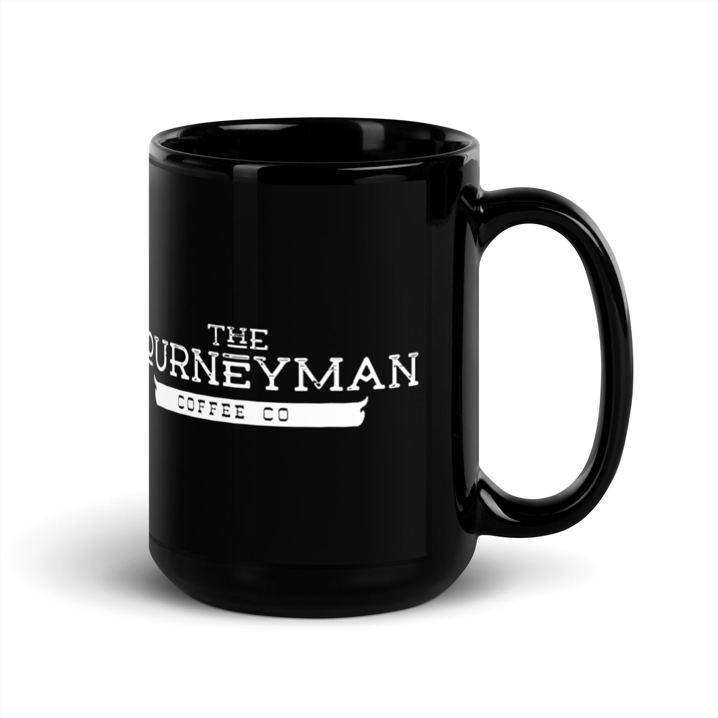 The Journeyman Vintage Black Coffee Mug 15oz