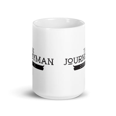 The Journeyman Vintage White Coffee Mug 15oz